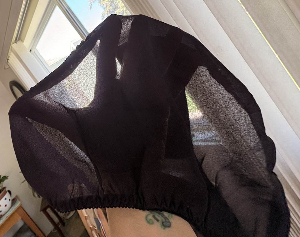 VICTORIA’S SECRET Large ULTRA Sheer String Bikini Hi Cut Panties Vintage
