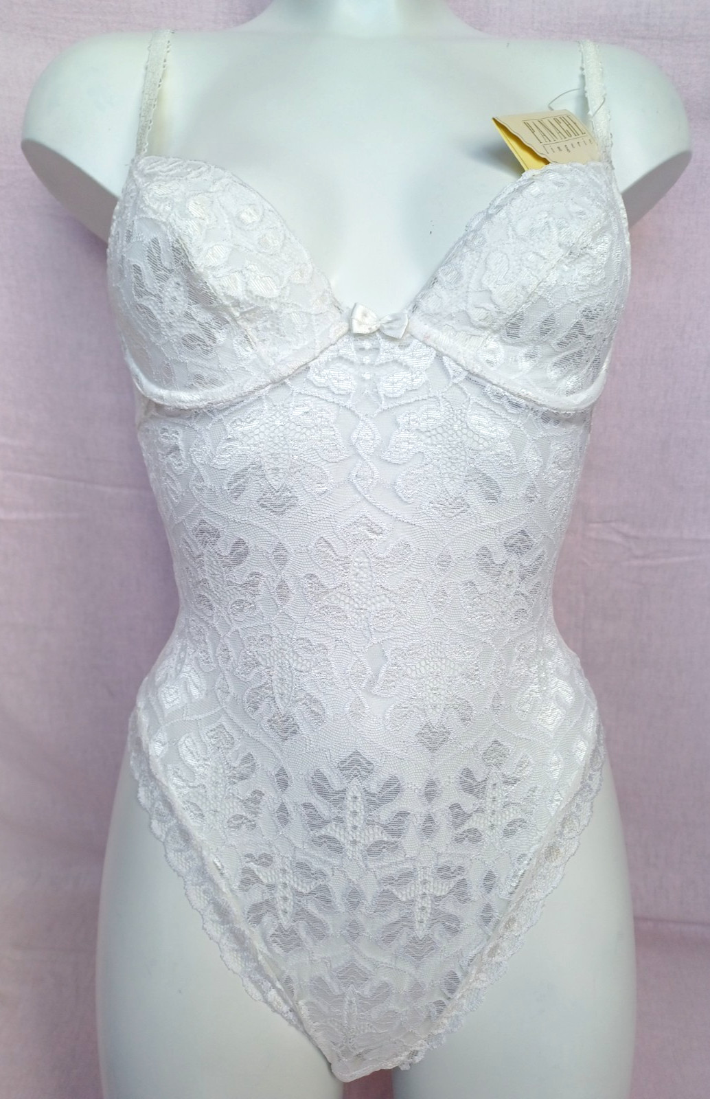 PANACHE Lingerie Beautiful Florencia Stretch Floral Lace Satin Bow Bodyshape 32C