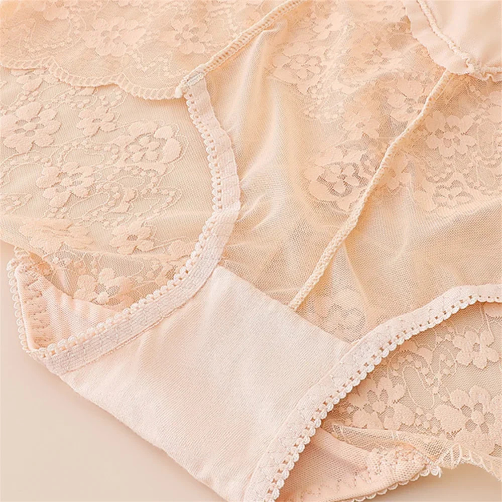 High Waist Lace Brief Panties Tummy Control Butt Lifter Women’s Underwears