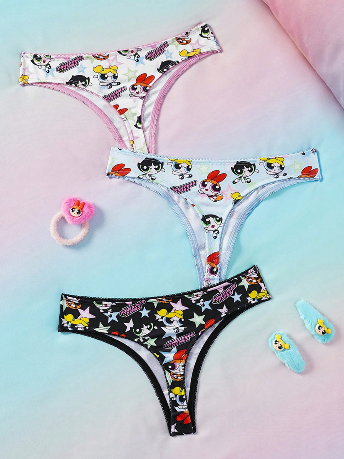 Powerpuff Girls Licensed Cartoon Sexy Cute Thong Panties – Pack of 3