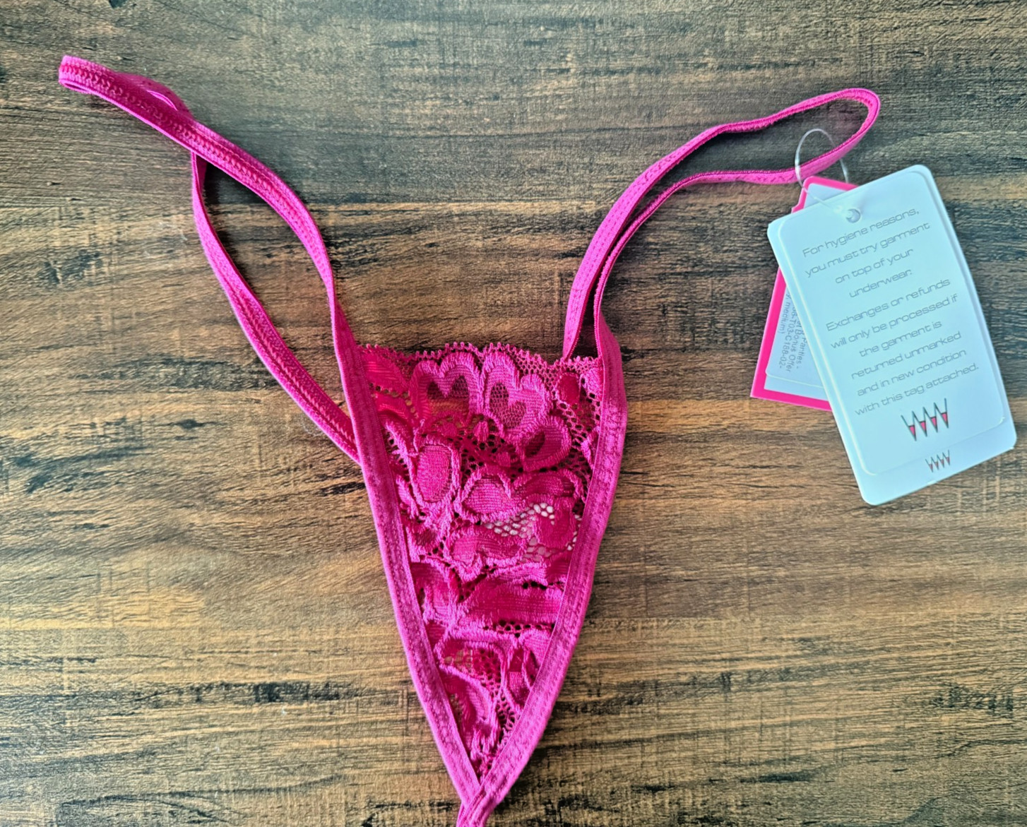 Wicked Weasel Sexy Secret Fling 656 Thong Ruby Medium NWT