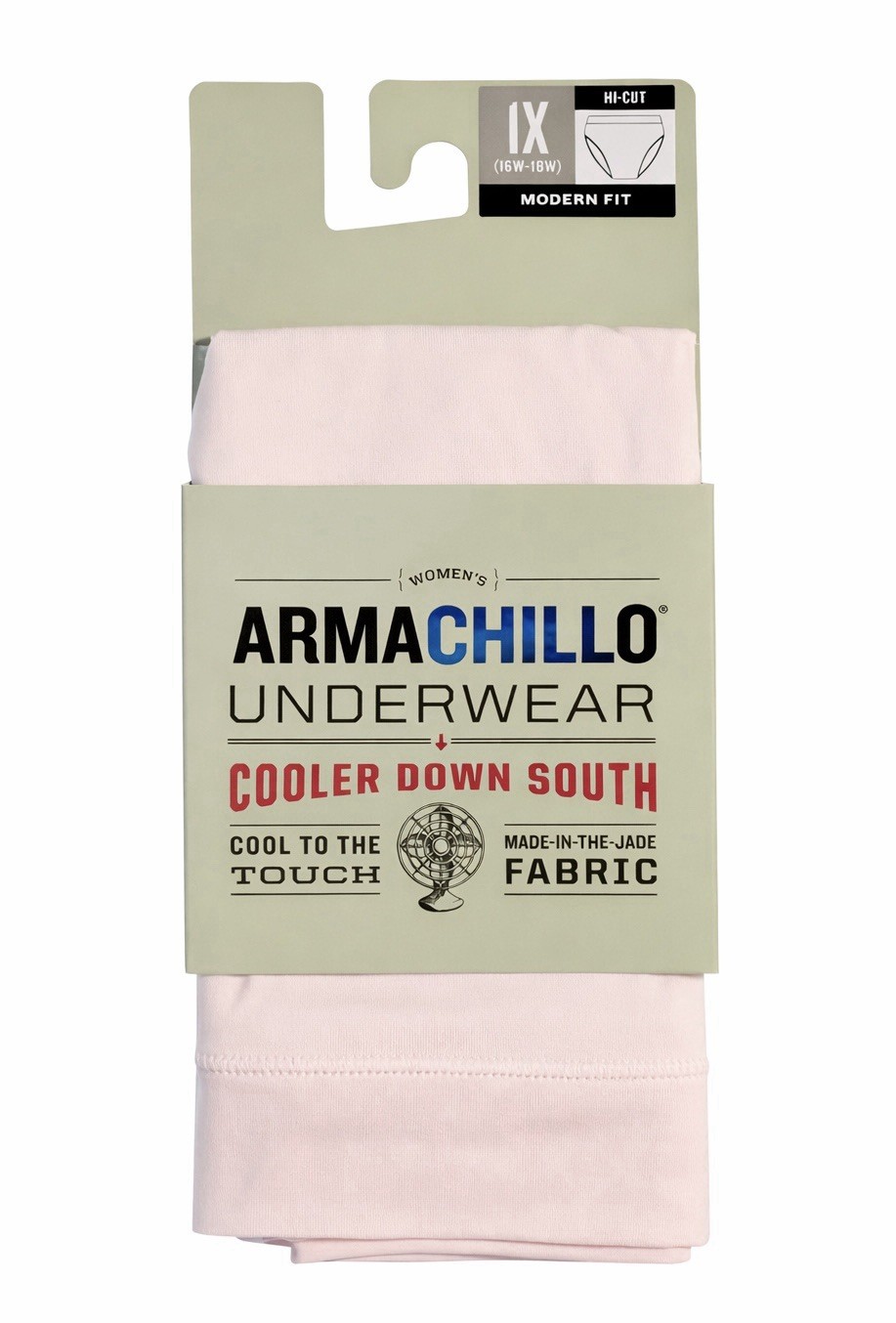 Duluth Women’s Armachillo Cooling Underwear Hi-Cut Brief/ Pink Size 1X (16w-18w)