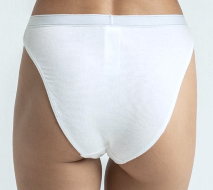 CALVIN KLEIN Pure Ribbed Soft Modal White Cheeky Bikini Panty Womens Sz S M L XL