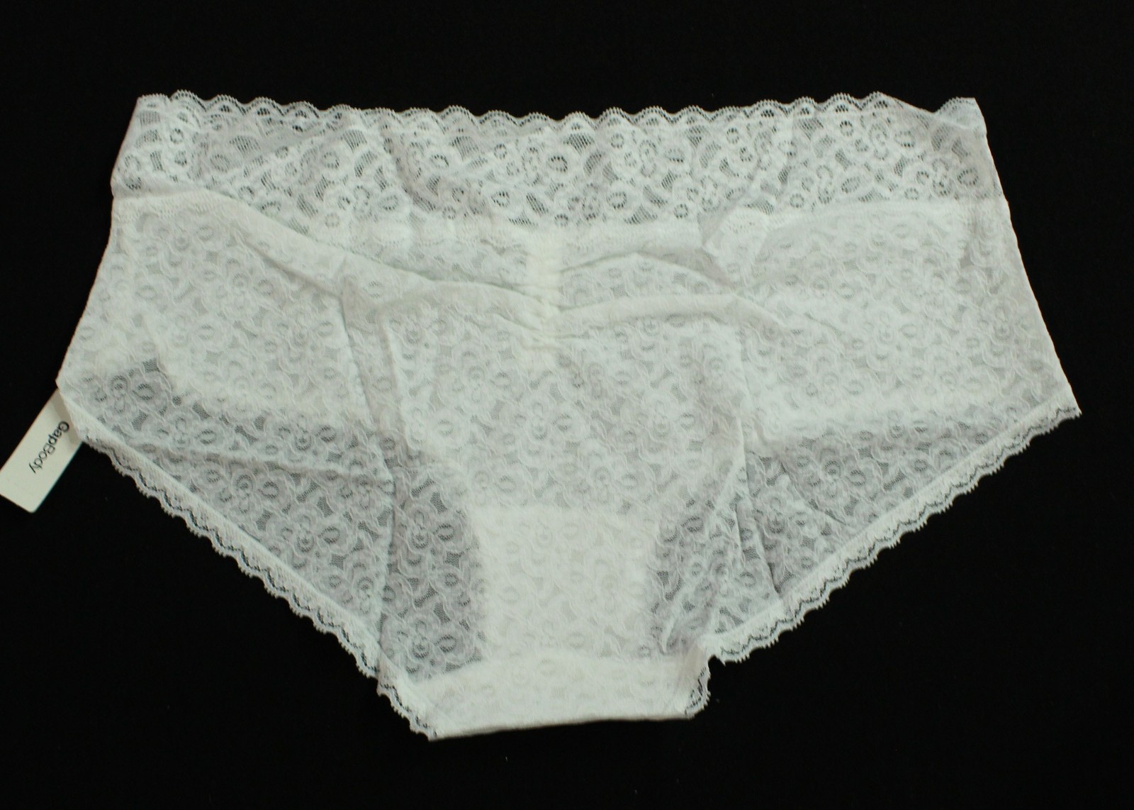 GAP Body Women’s Breathable Lace Shorty Brief Panties NN7 White Large NWT