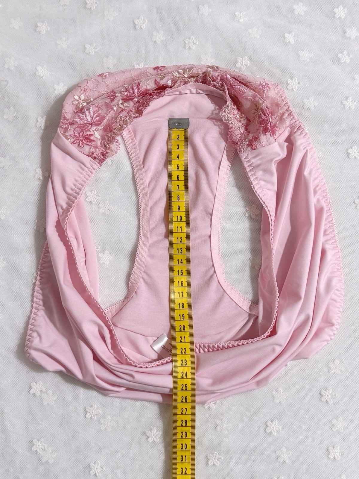US-XL, XXL/JP-5L Japanese Floral Embroidery Panties Extra Long Crotch Lining