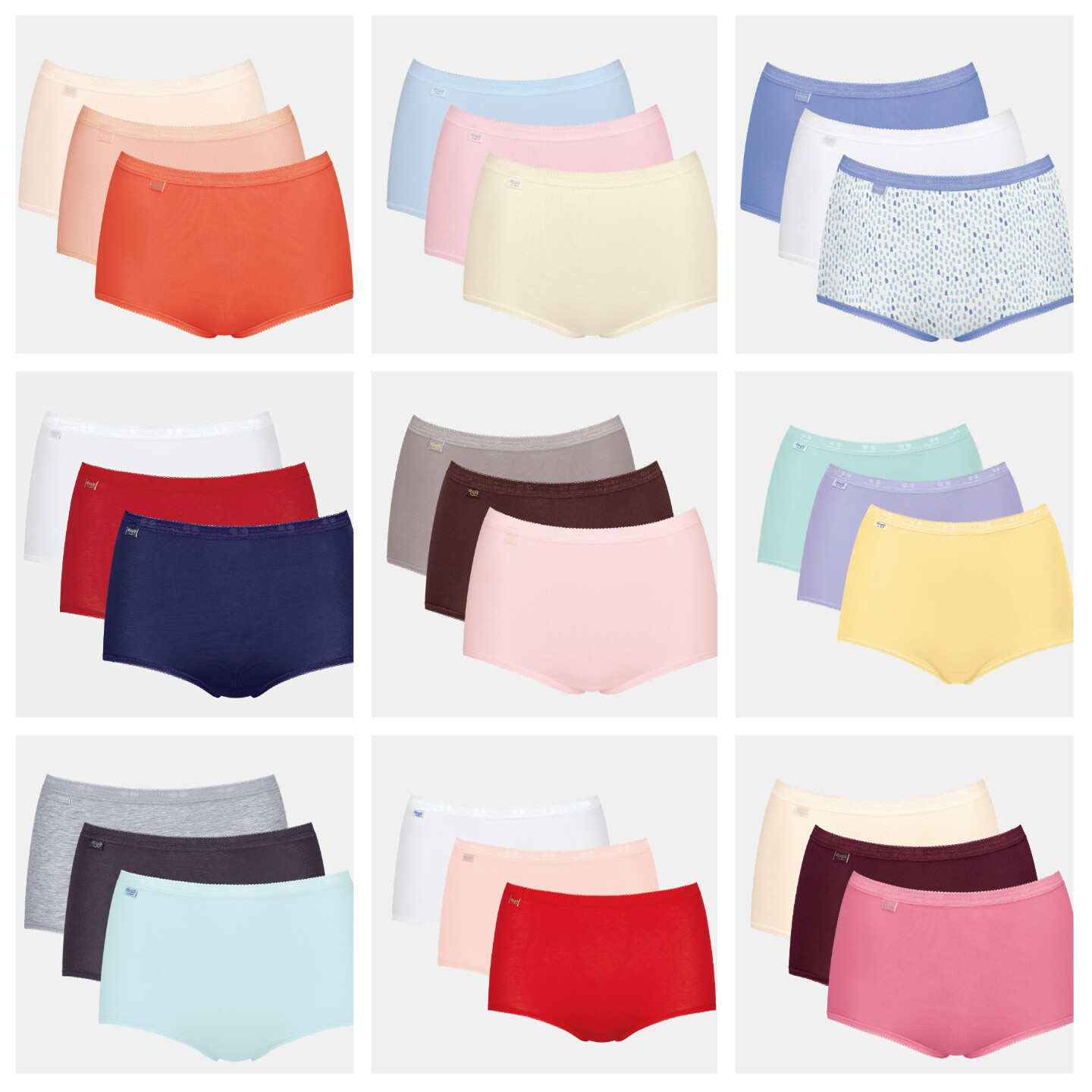 Sloggi Basic Maxi Brief 3 Pack 10105593 Everyday Lingerie Womens Knicker RRP £35
