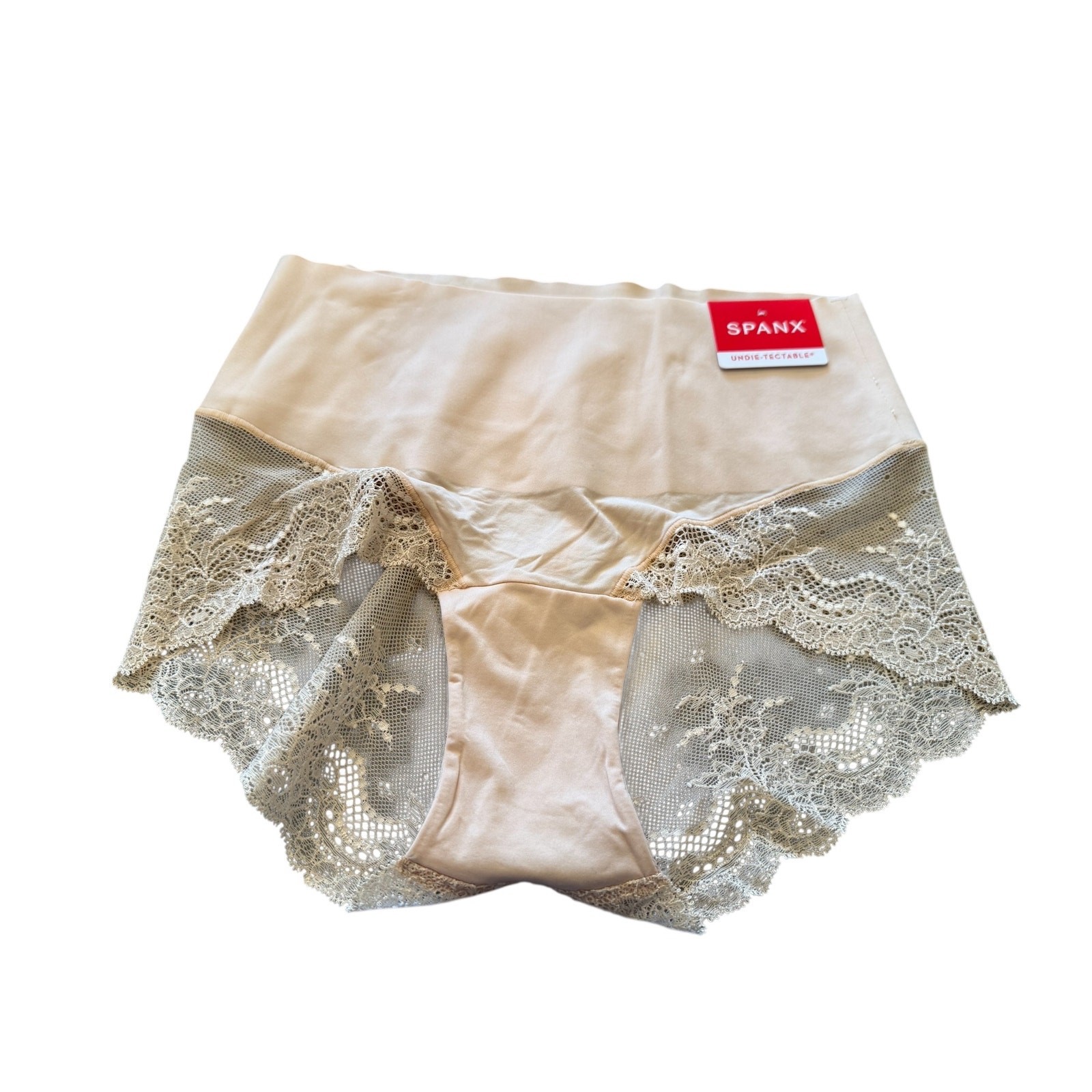 Spanx Women’s Soft Nude Supersmooth Undie-tectable Lace Hi-Hipster Size M