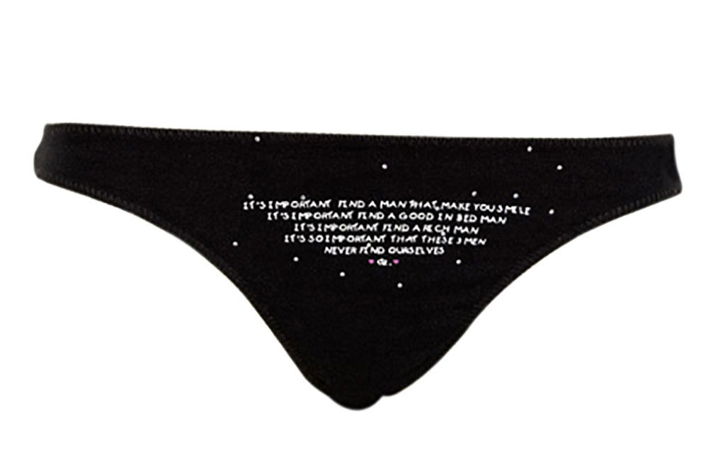 Hering Junior Women’s 3PACK ‘Men’s Sayings’ Cotton Tanga Panty Style 6646