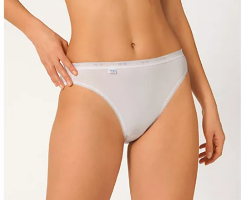 Sloggi TAI Briefs Knickers 4 Pack Basic 95% Cotton Low Rise White New Size 10