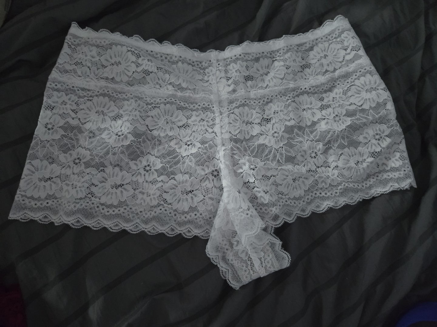 3-Pair Womens Cheeky Underwear Panties Nylon Blend All Lace ~ 3XL