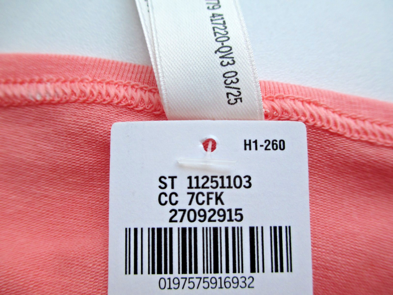 VICTORIA’S SECRET PINK Cotton String Bikini Panty S M Orange NWT Stars VS