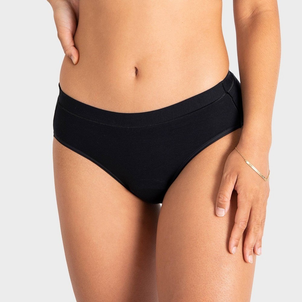 Saalt VOLCANIC BLACK Leak Proof Comfort Brief, US Medium