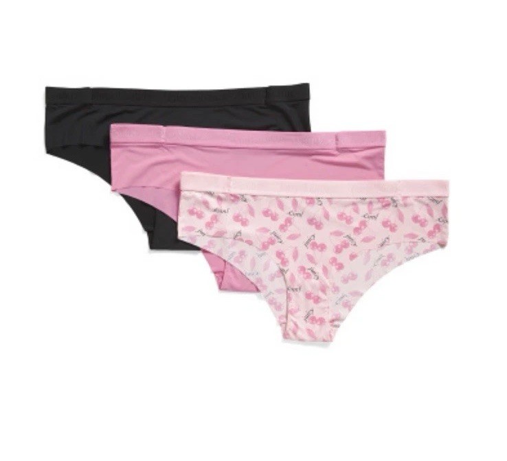 Juicy Couture 3pk Laser Cut Logo Panties/Underwear. Sz M. NWT!
