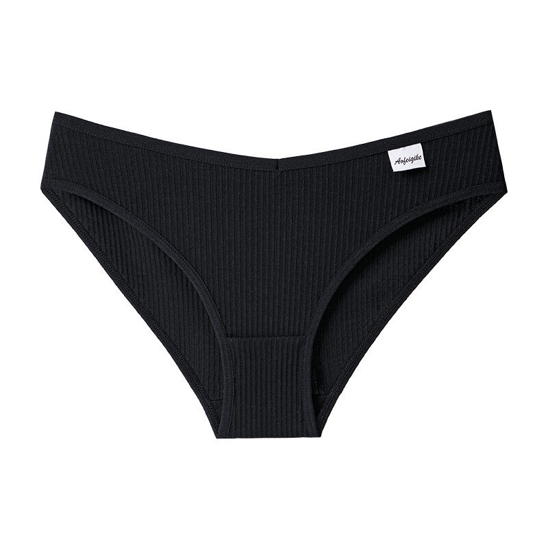 4PCS/LOT Ladies Womens Sexy Cotton Panties Underwear Lingeries Brief Ribbed Soft