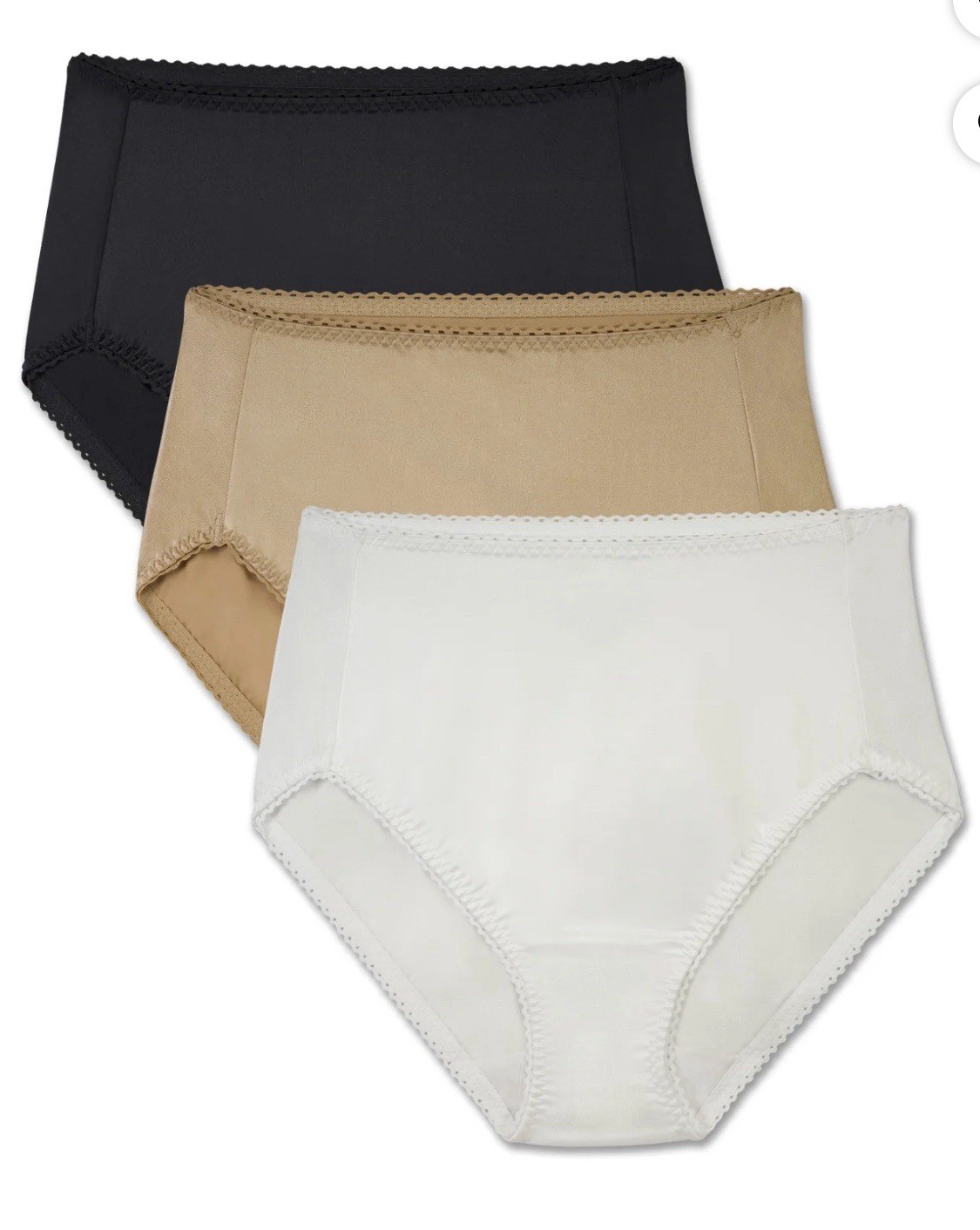 Women’s Radiant Vanity Fair 3 Pack Hi-Cut Light Control Underwear Small (5) NEW