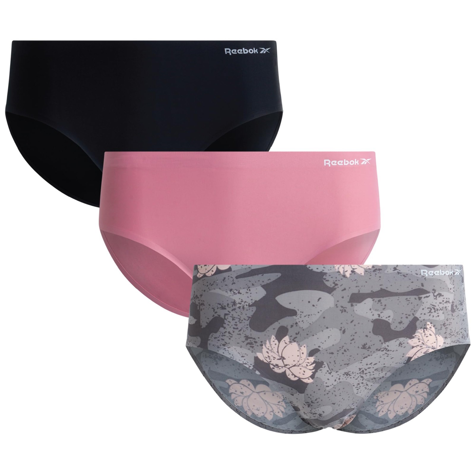 Womens Hipster Panties – 3 Pack Stretch Performance Bonded Seamless Panties f…