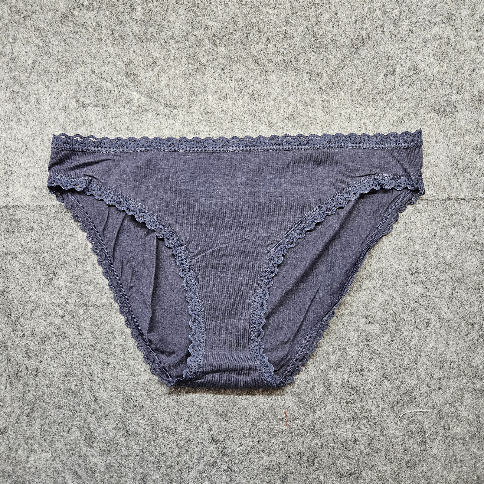 Victoria Secret Panty Women L Bikini 5 Pack Lot Cotton Love Logo Flower Hearts