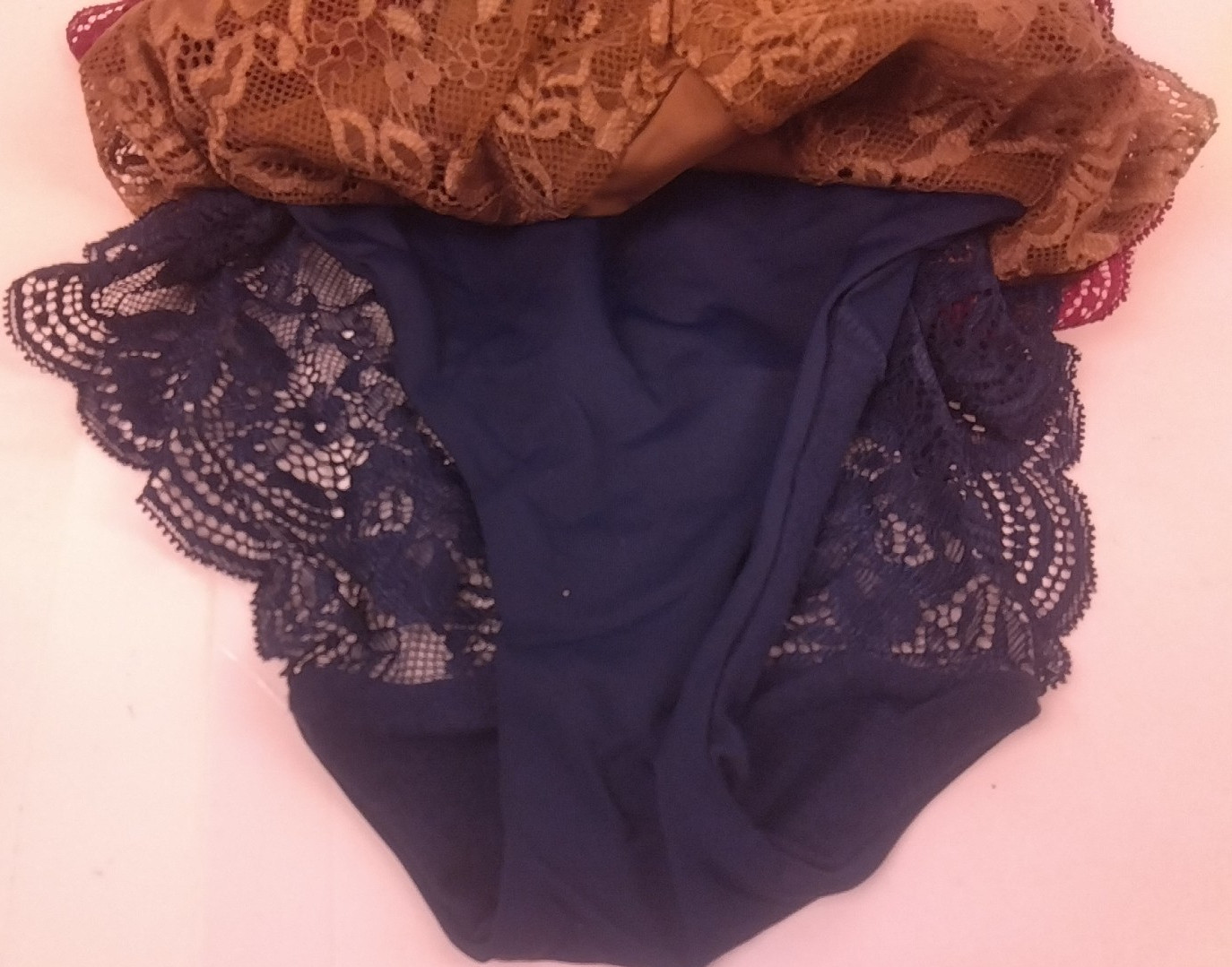 Joyspun 3 Pk Navy/Brown/Blackberry Micro Lace Hipster Size XXXL/22 – New