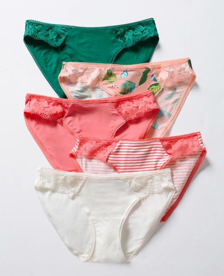 Soma Embraceable Signature Lace Bikini XXL Lot of 5 Jubilant Palm Variety Pack