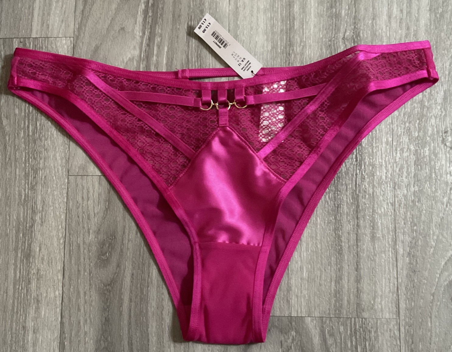 ANN SUMMERS .EVOKE – Brazilian- SIZE 12 – New With Tags – Bright Pink