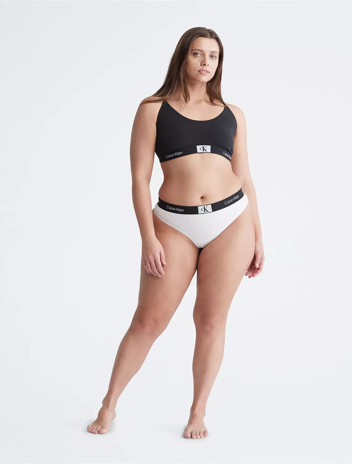 NWT Calvin Klein Women’s (1X-LARGE) Calvin Klein 1996 Plus Size THONG QF7227-110