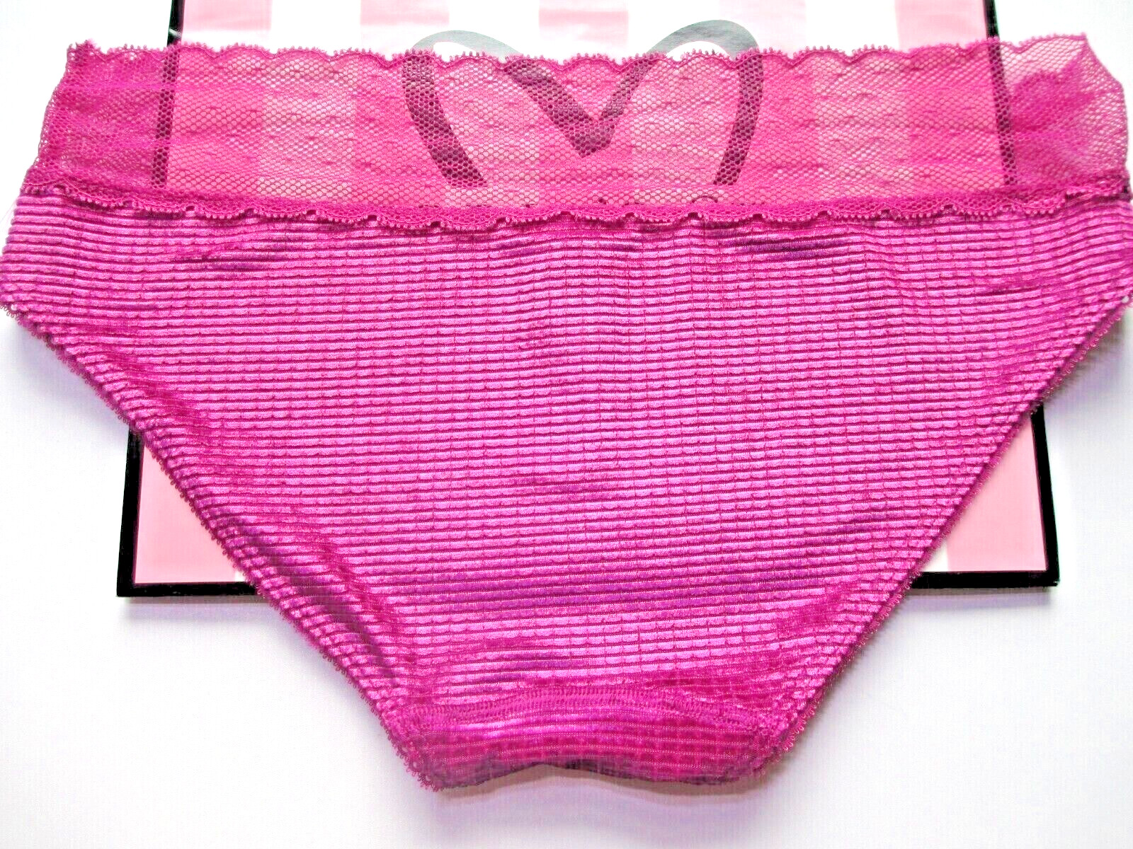 VICTORIA’S SECRET Velvet Hiphugger Panty VS Raspberry Cooler Pink S M L XL