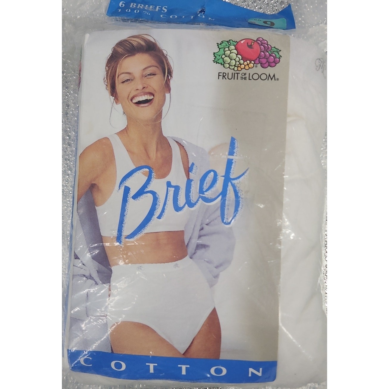 Fruit of the Loom Briefs Women’s 9 Underwear 6 Pair Cotton VTG 1999 Y2K NIP