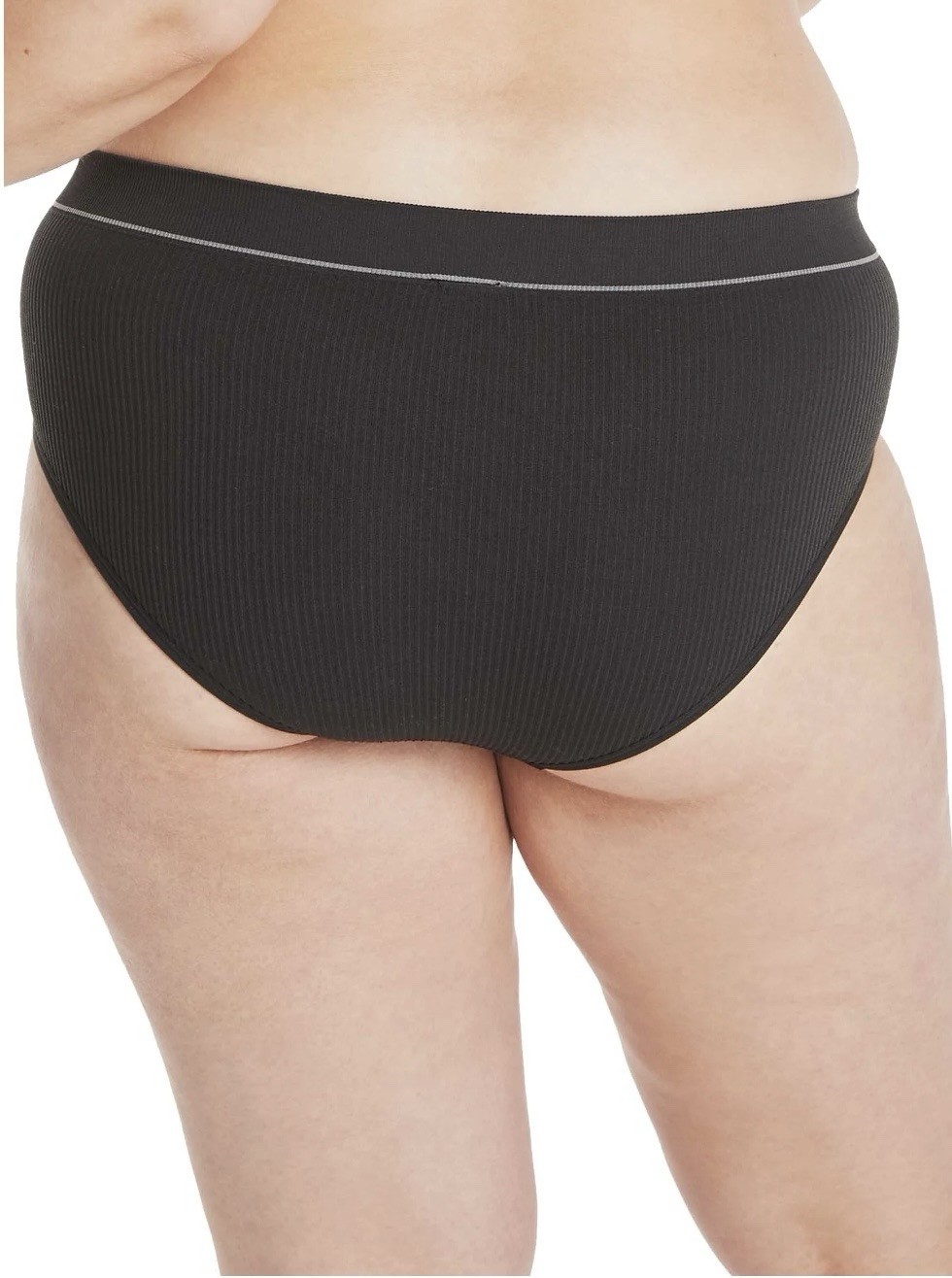 Hanes Originals Women’s Seamless Rib Bikini Underwear~Blk & Tan~3 Pk~Small~NWT