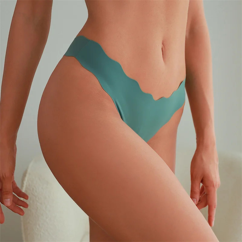 Seamless Thong Panties Low Rise Women’s Soft Stretch Breathable Underwear 8 Pcs