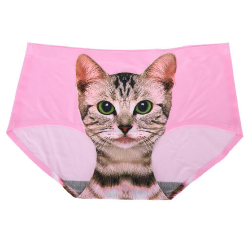 Funny Cartoon Pussycat Panties Briefs Anti Emptied Cat Meow Star Cat Pant KT-NN