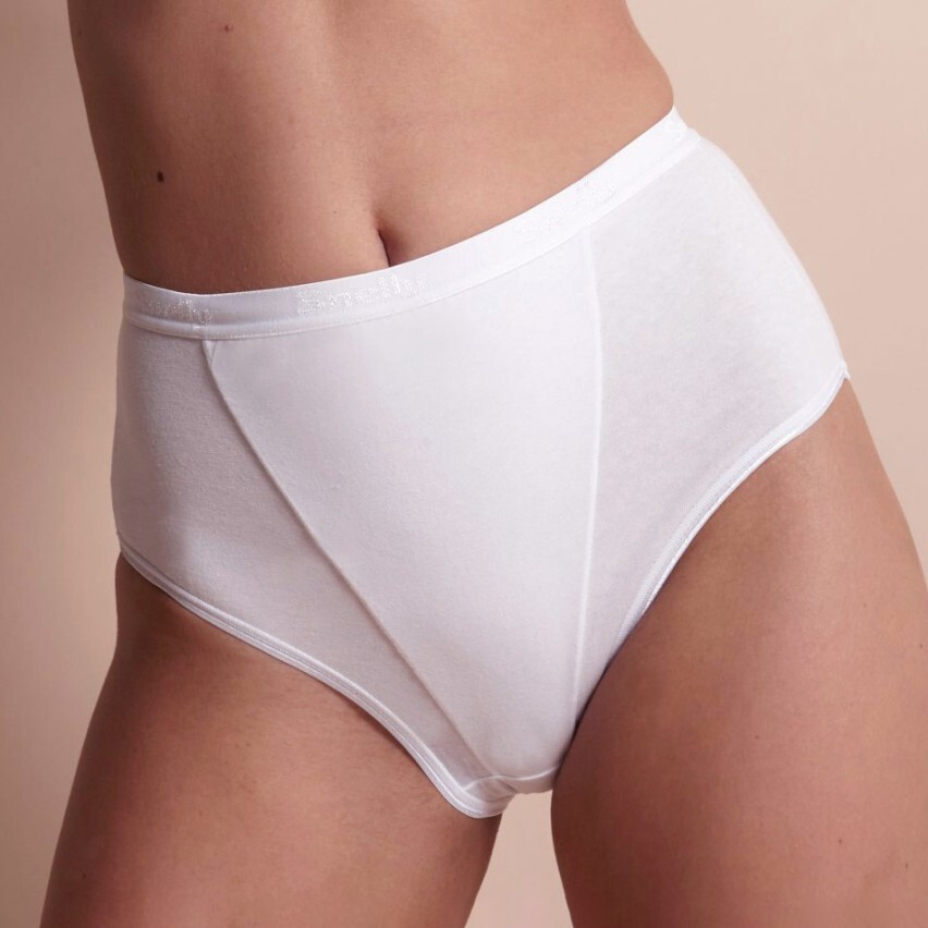 Women’s Snelly Cotton Central Reinforcement Containment High Waist Midi Briefs S135