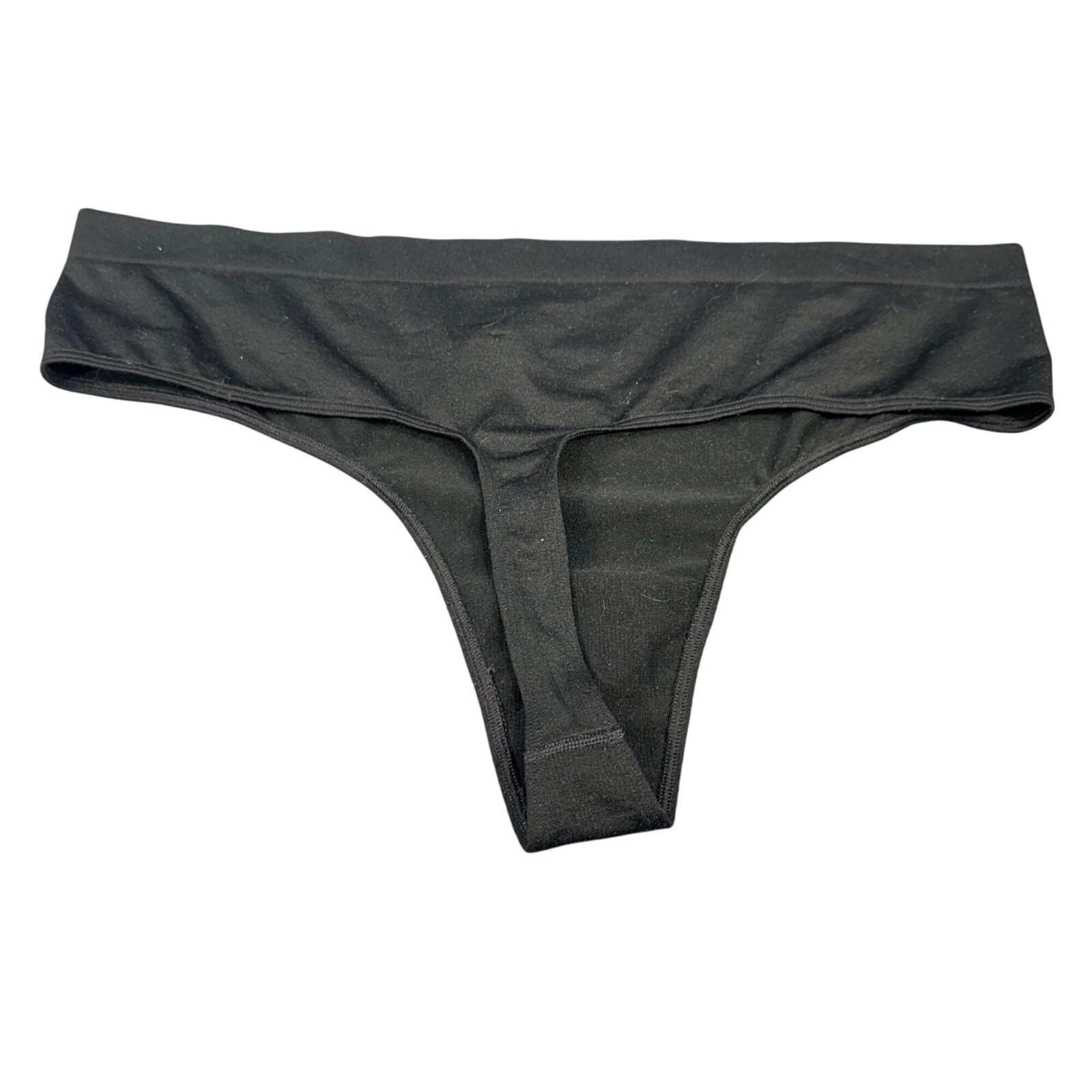 Auden Womens Size 3X 24-26 Panty Thong Seamless Thong Black New With Tags