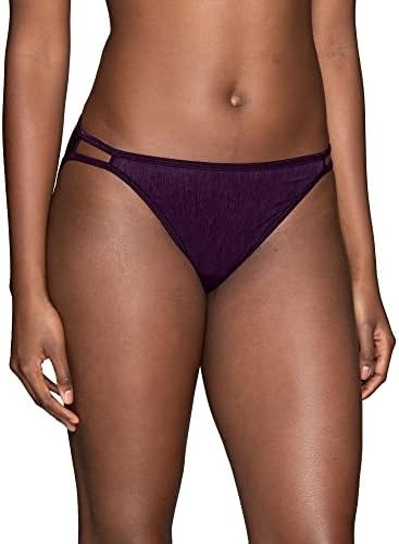 3 Pack VF Illumination Bikini Panty Sangria Rose Beige Steel Violet Sz 9-11 NWT