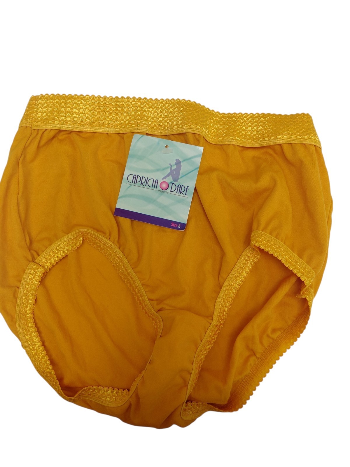 Vintage Capricia O’Dare Yellow Brief Size 6