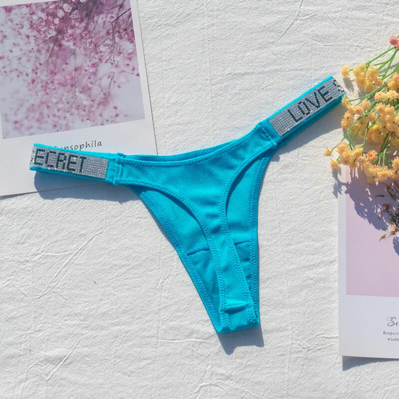 Amour Tanga Bragas Sexys Para Mujer Tanga De Cristal Cintura Ropa Interior Calzo