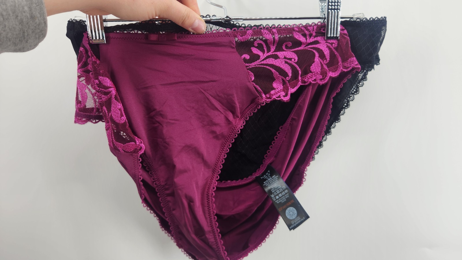 NEXT US Size 10 2 Pack Burgundy Black High Waist Leg Ultimate Comfort Panty NWT