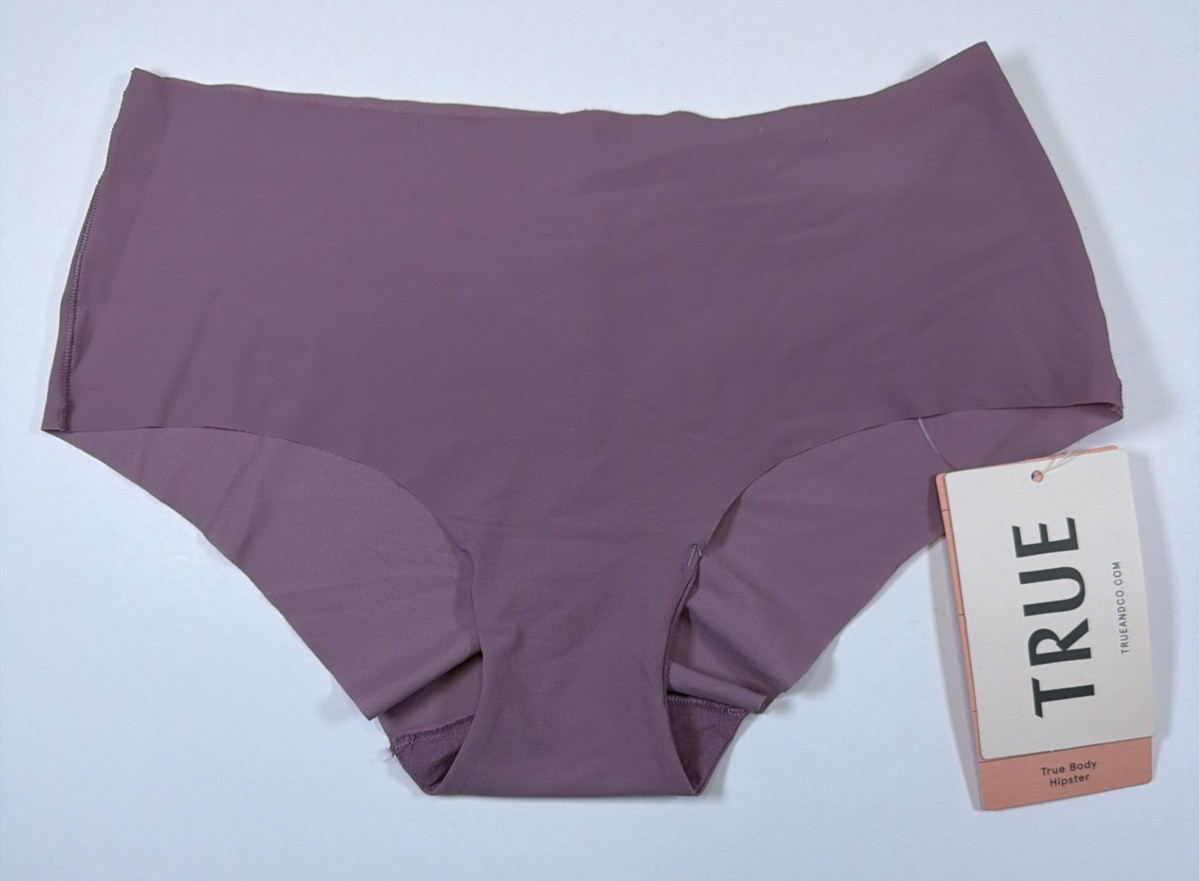 True & Co True Body Hipster Low Rise Microfiber Panty Purple Womens Size Small