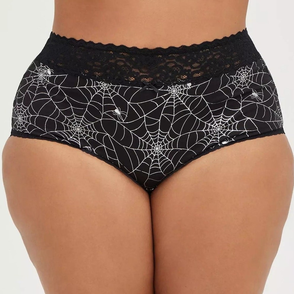 New Torrid 1 (1X 14/16) Sexy Brief Halloween Spider Spiderweb Panty Panties Goth