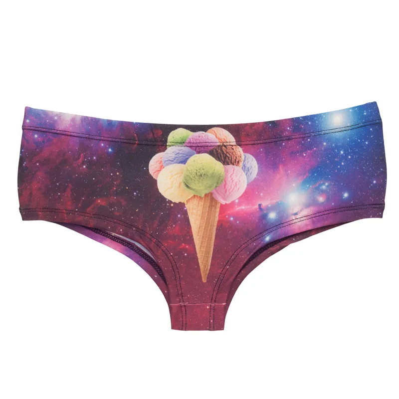 Printed Low Rise Panties Soft Stretch Breathable Briefs Comfortable Fit Wear