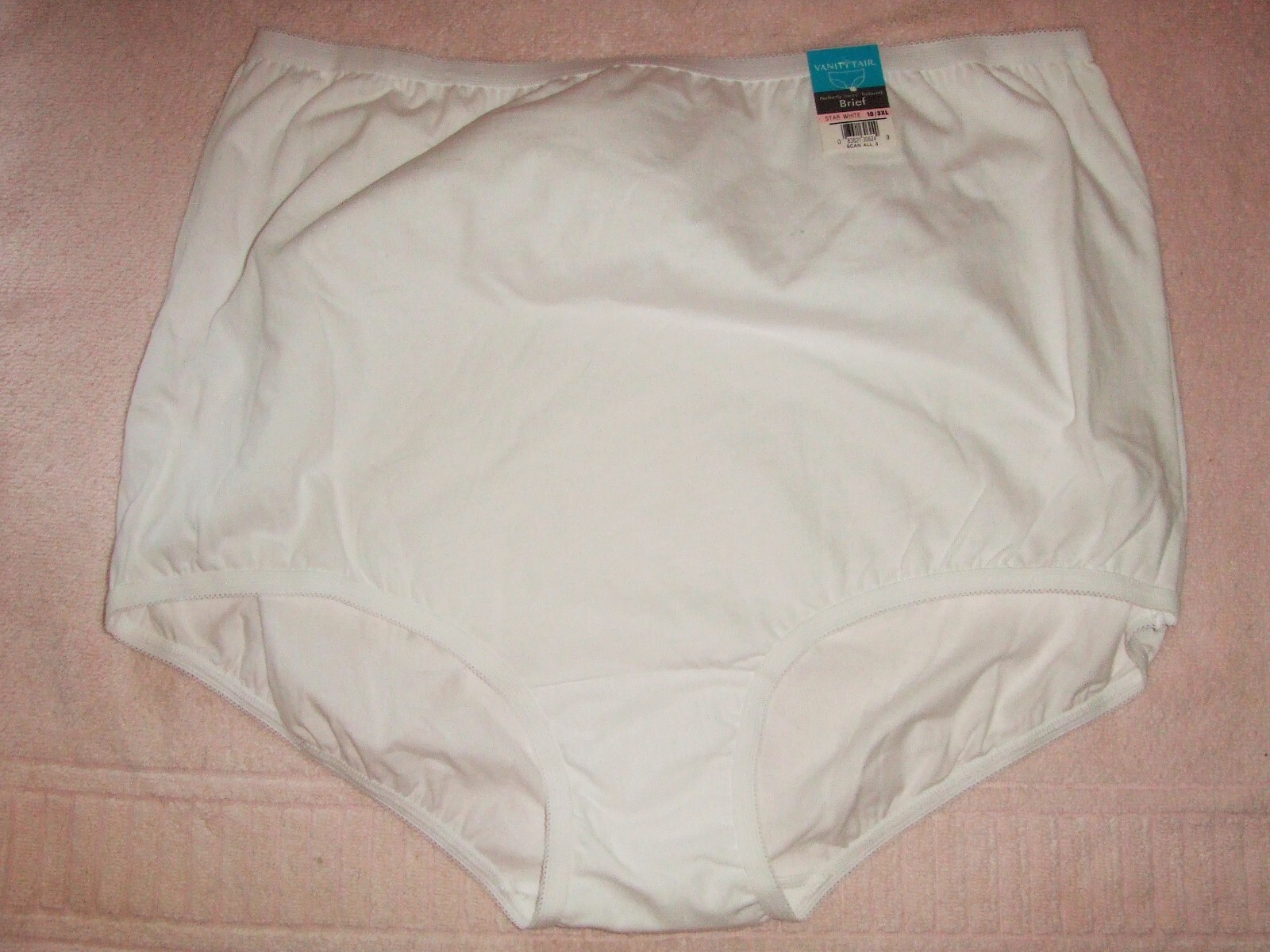 Vanity Fair Star White Perfectly Yours Tailored Brief Panties 10/3XL New ~ g