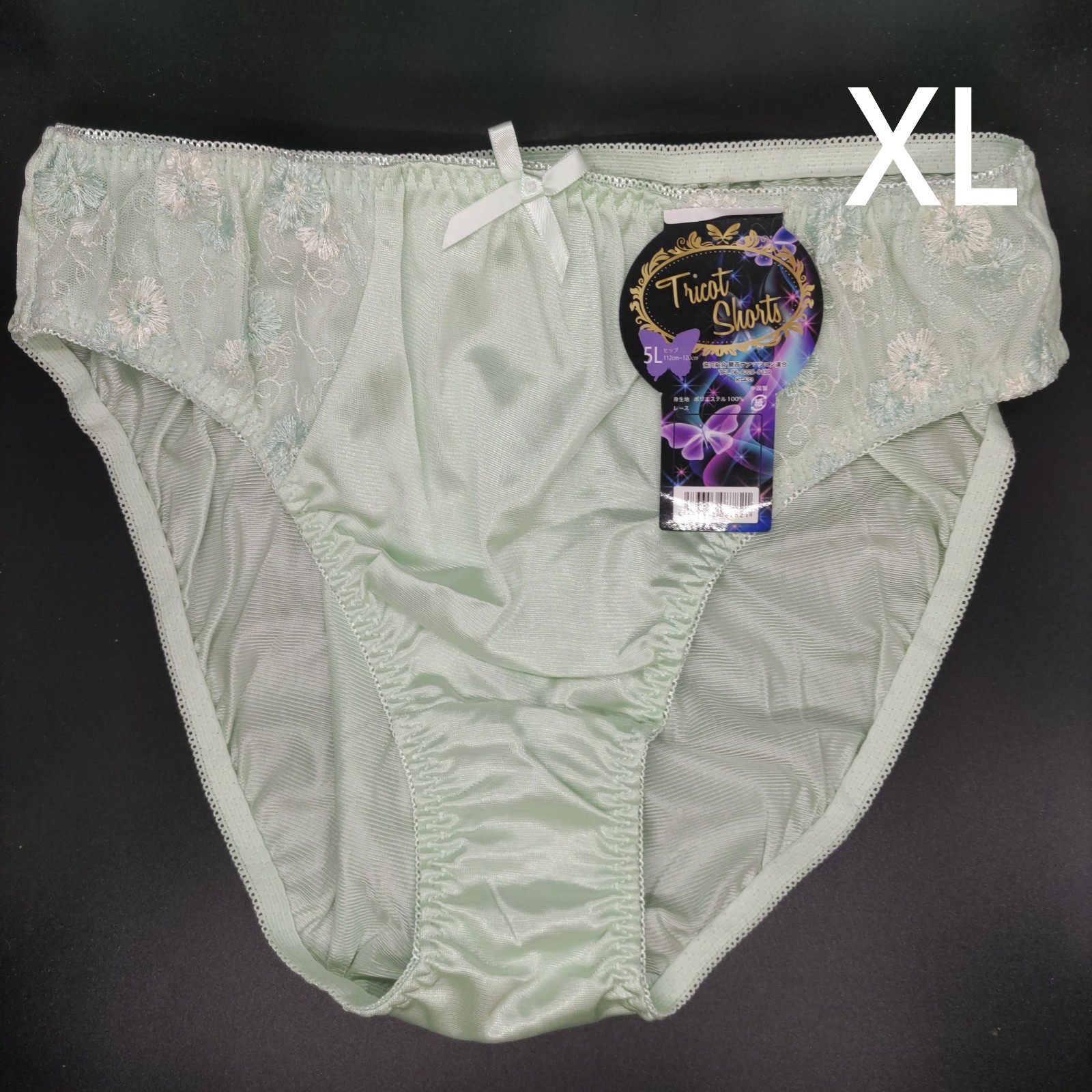 US SIZE XL SHINY NYLON TRICOT PANTIES from Japan