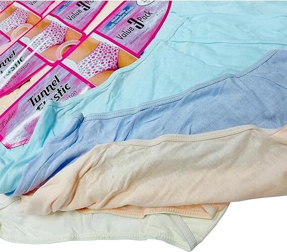 NEW WOMENS LADIES FULL PASTEL BRIEFS 100% COTTON SOFT COMFORT PLUS SIZE MULTI