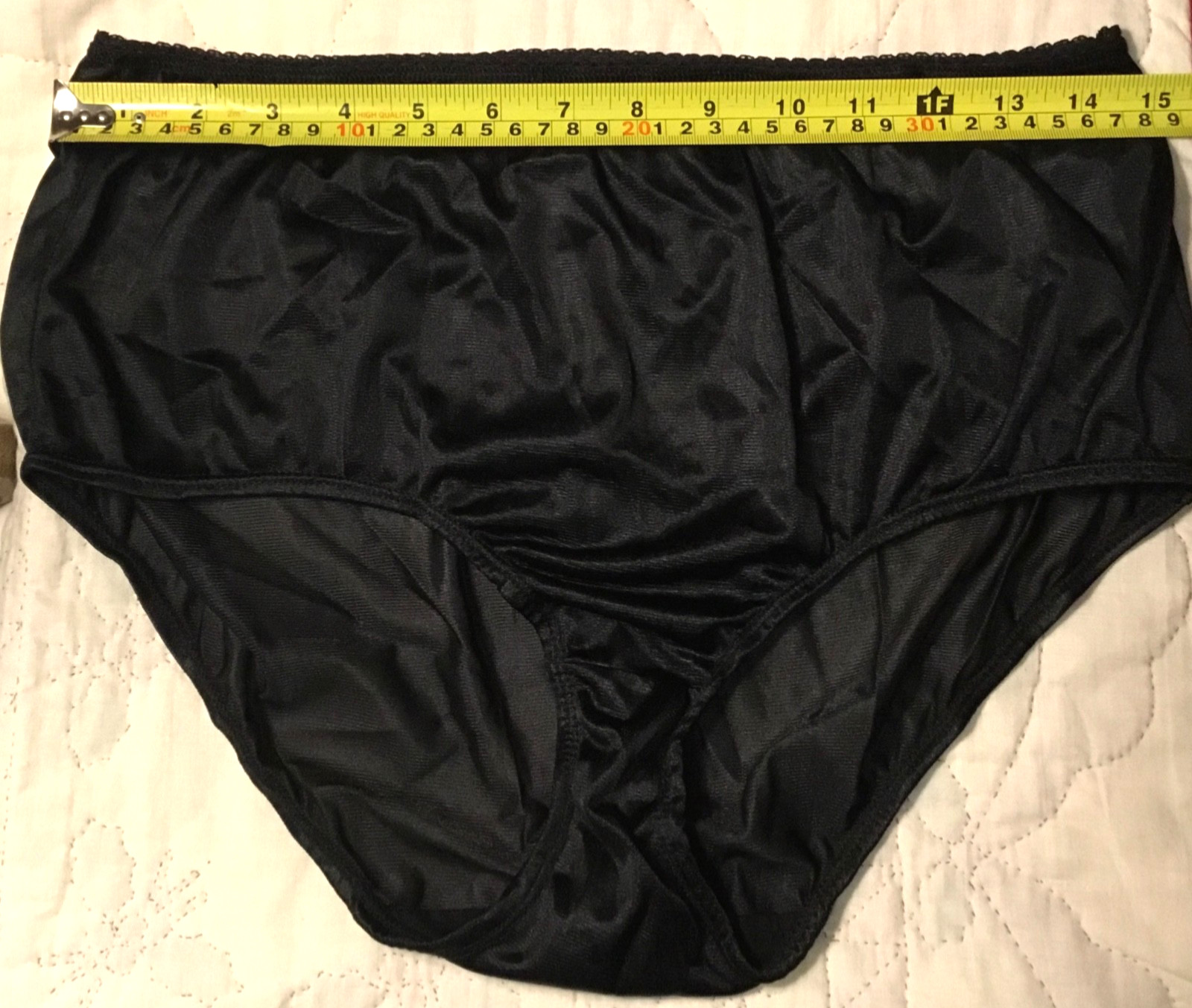 4 Pair Ladies 100% Polyester Black Colored Briefs Style# SB4000 RN# 86752