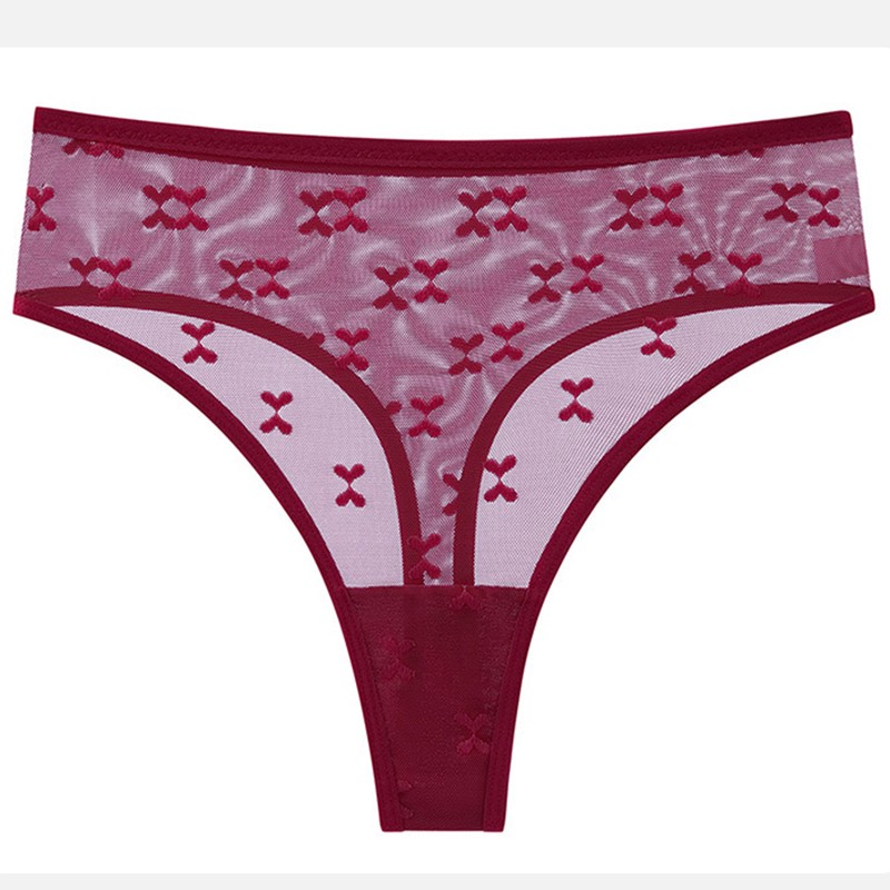 4 Pack Lot Sexy Womens Sheer See Through Panties Thongs Underwear Lingerie Brief