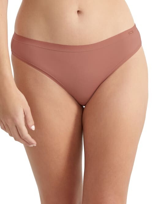Le Mystere N1041 Womens Infinite Comfort Microfiber Bikini Panties, Mink, L/XL