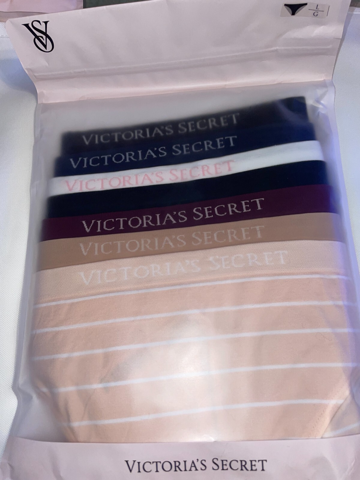 Victoria Secret Panty Lot 7 Pack Hiphugger Bikini Logo Seamless XXL XL L NWT