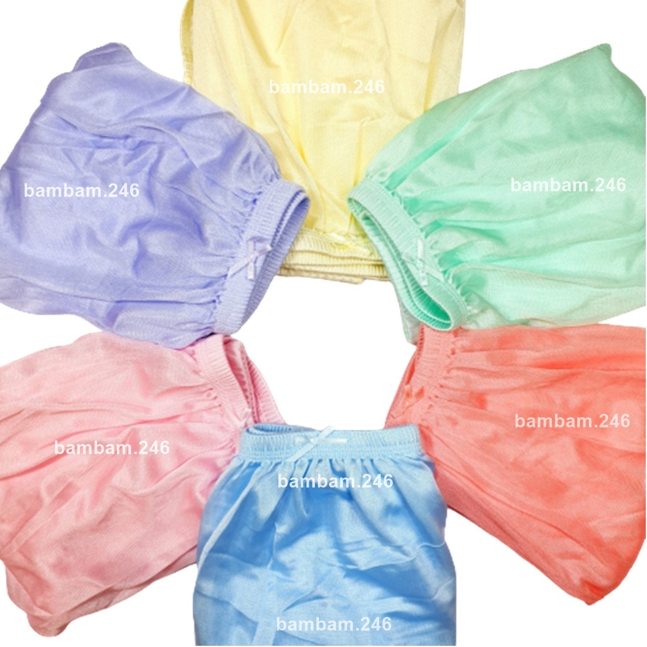 6 Vintage Silky Nylon Underwear Comfort Full Cut Panties Briefs Plus Size L Guss
