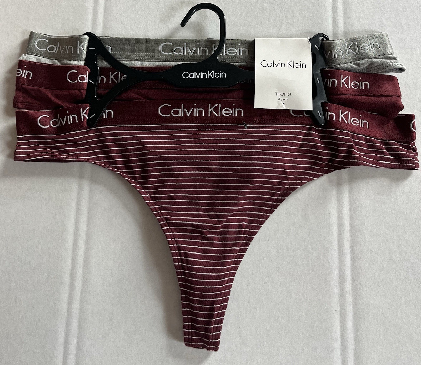 Thong Panties Calvin Klein 3-pack XL