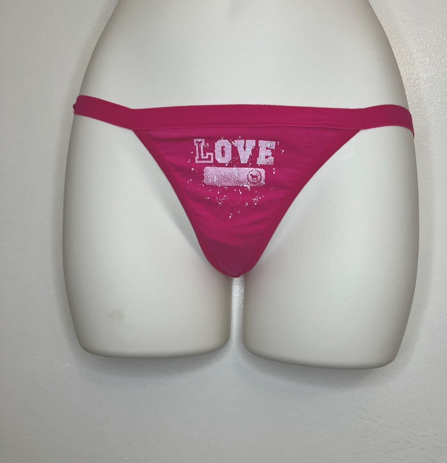 NEW Victoria’s Secret VTG “LOVE PINK” Extra Low Rise T-Back Thong Panties XS