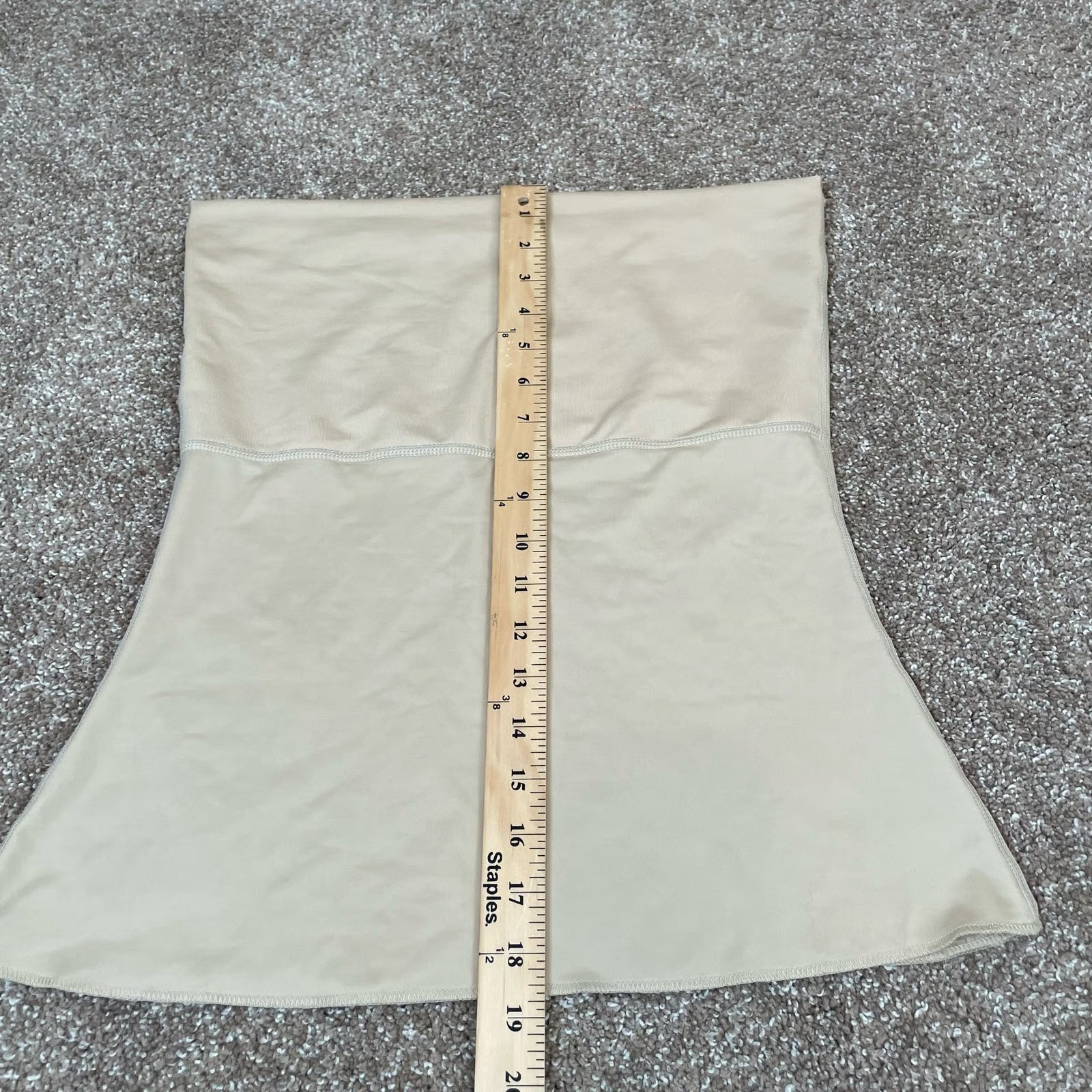 Spanx Shapewear Strapless Tummy Control beige SZ XL slimming waist trimming